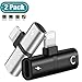 Produktbild Kopfhörer Adapter für iPhone Kopfhörer Splitter Dongle Audio Anrufadapter für iPhone 7/7 Plus/8/8 Plus/X/XR/XS Max/11/11 Pro 2-in-1 Kopfhörer-Audioanschluss Kabeladapter Unterstützung für alle iOS