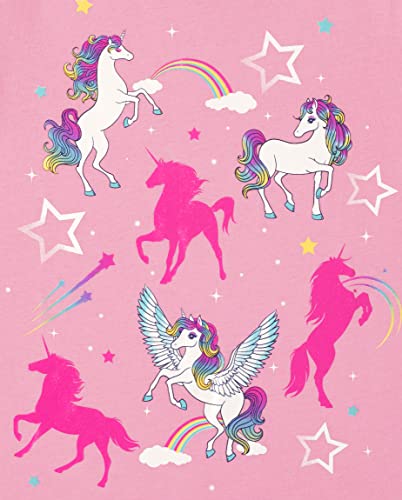 Image of The Children's Place Girls' Unicorns,Butterfly Short Sleeve Graphic T-Shirts,3 Pack
