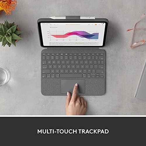 Logitech Combo Touch, Detachable iPad Keyboard Case (10th gen and A16) with Large Precision Trackpad, Full-Size Backlit Keyboard, and Smart Connector Technology