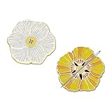 letsinstyle 2 magnetischer Nadelhalter Aus Metall Magnetischer Nadelhalter Für Blumen Blumenförmiger Nähhalter Für Kreuzstich Stickerei Werkzeuge