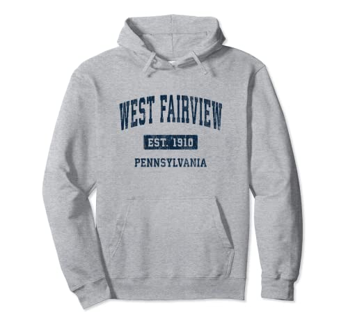West Fairview Pennsylvania PA - Diseño deportivo vintage Sudadera con Capucha