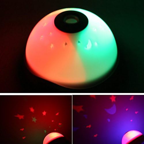 Digital LED Projection Alarm Clock Starry Night Light Color Changing