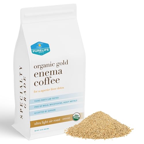 Purelife Enema Coffee - 1 Lb Organic Ultra LIght "Gold"