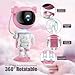 AceGamer Astronaut Galaxy Projector Night Light with Timer and Remote Star Starry Nebula LED Lamp, Gift for Kids and Adults for Bedroom, Christmas, Birthday, Valentine's Day etc. (Pink-White)