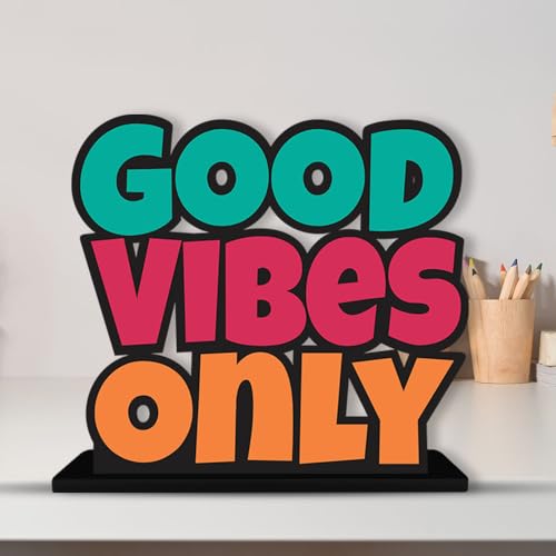 Artvibes Wooden Motivational Quotes Table Decoration for Office Desk | Home Decor Item | Living Room | Modern Art Wood Showpiece Gift Items (SP_1151)
