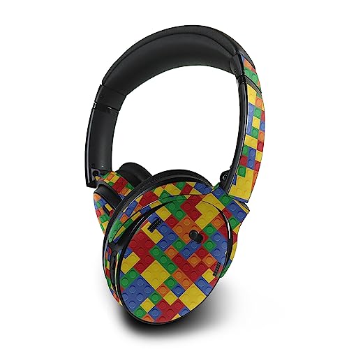 Image of MightySkins Skin Compatible with Bose QuietComfort 45 Headphones - Brick by Brick | Protective, Durable, and Unique Vinyl Decal wrap Cover | Easy to Apply, Remove, and Change Styles | Made in The USA