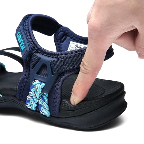 Image of UBFEN Womens Hiking Sandals Outdoor Comfortable Sport | Lightweight, Water Sandals, Adjustable Straps, Arch Support, Ideal for All-Day Wear, Beach, Vacation, Camping, Walking