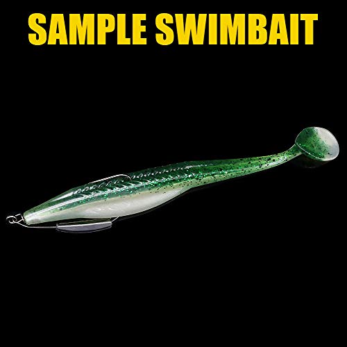 Weighted-Swimbait-Hooks-Jig-Heads-Soft Plastic Worm Fishing Hooks 3/0 4/0 5/0 6 Pack (Size 4/0,3/16oz 5.4g, 6-Pack) - Thumbnail 5
