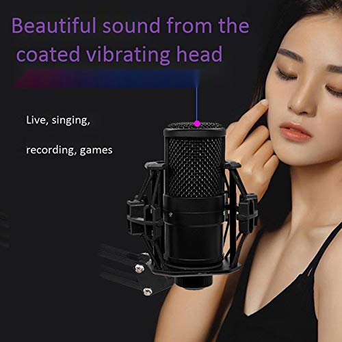 Microphone ordinateur antichoc avec accessoires de carte de son - 4