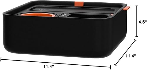 Miniatura 16 de CouchConsole - Bandeja portavasos original para bebidas y aperitivos con reposabrazos, mesa con soporte para teléfono, almacenamiento y organizador