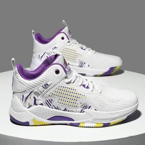 Zapatillas de baloncesto hombre con amortiguación y suela antideslizante para entrenamiento 4