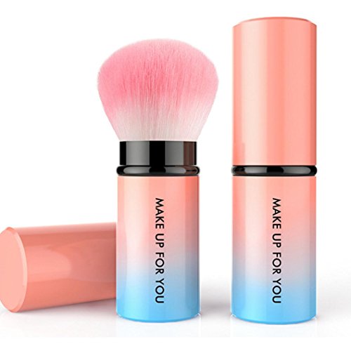 TAOtTAO Kabuki - Brocha para maquillaje (retráctil, base de colorete, polvo), 0.12, color H