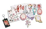 SLP Gift Box Collection, 12 Pack, Sticky Notes and Key Chain, Post Card Set