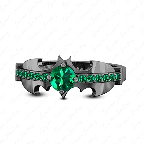 Gemstar Jewellery 925 Sterling Silver Womens Harley Quinn Engagement Batman Ring