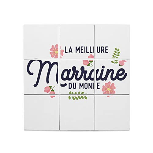 Carreaux céramique marraine : idée cadeau de filleule originale