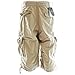 Molecule Men's Relaxed Fit Knee Hugger Cargo Shorts - Longer 3/4 Length Cargos