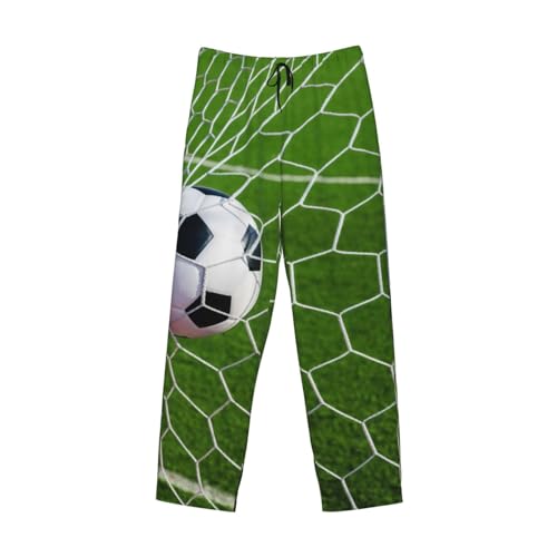 Football Breaking Through The Goal Pajama Pants for Men, Men's Separate Bottoms, Lounge Pants, Funny, Humorous4