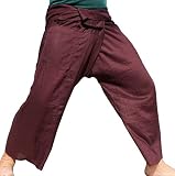 Brown Loose Fisherman Pants