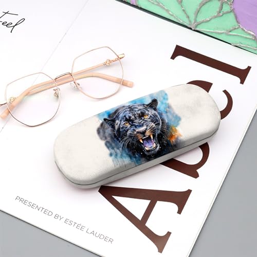 Image of Eyeglasses Case Hard Shell Protective Case for Glasses Eyeglass Box with Cleaning Cloth for Boys Men Man Cute Aesthetic