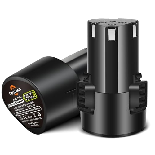 2 Packs Lithium 12V Batteries with a Battery Charger,1.5Ah Battery for 12V Cordless Power Tools,12V Battery...