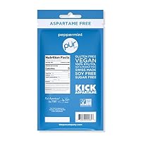 Pur Gum | Zuckerfreier Kaugummi | 100% Xylit | Vegan, Aspartamfrei, Glutenfrei & Diabetikerfreundlich | Natürlicher Kaugummi Mit Peppermint-Geschmack, 55 Stück (1er Pack) – Ansicht 2