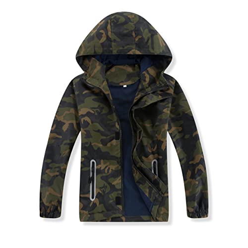 Image of Waterproof Kids Rain Jackets With Hood,Lightweight Toddler Raincoat For Boys Girls,Kids Clothes Windbreaker Jacket