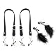 Schamlippenspreizer BDSM Set mit Klemmen und verstellbarem Riemen