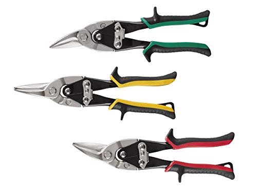 Powerfix - Juego de 3 tijeras profesionales para chapa, izquierda y derecha