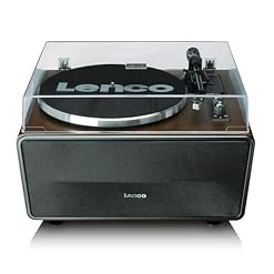 Lenco LS-470WA Platine Vinyle Tout-en-Un avec Haut-Parleurs Intégrés (80W), Bluetooth, Entraînement par Courroie, et Cellule Audio Technica – Finition Noix Élégante - Les Beatles, Paul McCartney, John Lennon, RIngo Starr, George Harrison