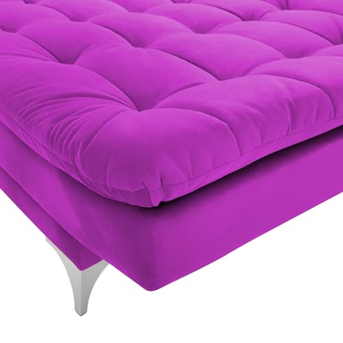 Image of Krancy 3-Seater Sofa Cum Bed for Living Room, Office & Home | Premium Fabric Sleeper Sofa Set with 1 Year Warranty | Comfortable Sofa for Guests, Lounge & Small Spaces (Pink)
