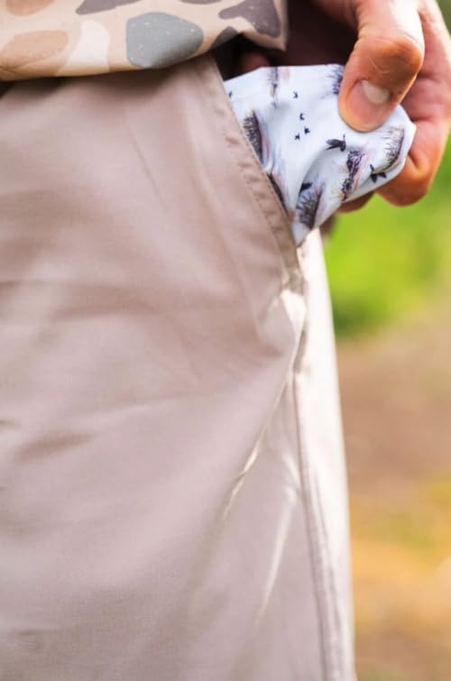 Burlebo Classic Deer Camo Everyday Shorts - Grey Pocket2