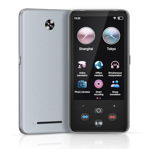 Language Translator Device, Real Time Translation Device for 138 Languages/Chatgpt/Offline/Recording/Photo Translator, 3.97' Touch Screen, Portable Translator...