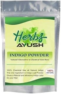 QURA Hierbas Ayush Indigo Polvo para Cabello Negro - 250 gramos