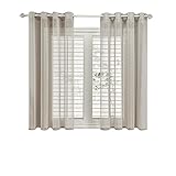 Función: tamiza la luz y proteger la privacidad, las cortinas de gasa pueden proteger su privacidad al tiempo que garantizan la exposición a la luz, muy adecuadas para habitaciones qua tiene la ventanas de patio .Si quieres que te despierte con luz natural suave, los visillos son una buena opción