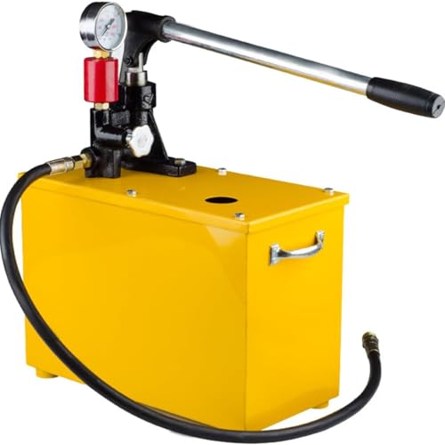 Pompa manuale per test di pressione idraulica, gamma 1,6 MPA - 40 MPa, con valvola di riduzione della pressione e quadrante, ideale per test di perdite e controlli dei sistemi