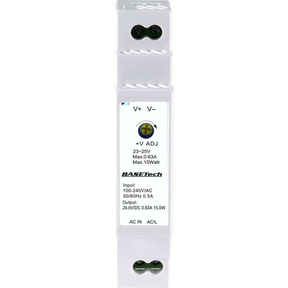 Alimentation Rail DIN 24V 15W 0.63A – Bloc D'Alimentation Compacte Pour Automatisation Et Domotique, Protection Surcharge