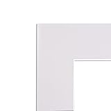 Generisch Passepartout Weiß (Porzellan) Stärke: 2,6mm Aussen: 30x40cm Innen: 19x29cm