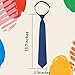Luckyvestir Ties for Kids Boys Neckties Pre-tied Adjustable Zipper Skinny Neckties for School Uniforms Graduation