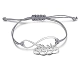 ❤ Süße Geschenke: dieser benutzerdefinierte Schmuck mit mehreren Anhängern ist ein großartiges Geschenk für Ihre Mutter, Tochter, Frau, Freundin, einen geliebten Menschen oder eine besondere Wohltat für sich selbst Armband, Muttertagsgeschenk oder einfach nur zum täglichen Tragen oder zu beliebigen Terminen speziell für Sie.