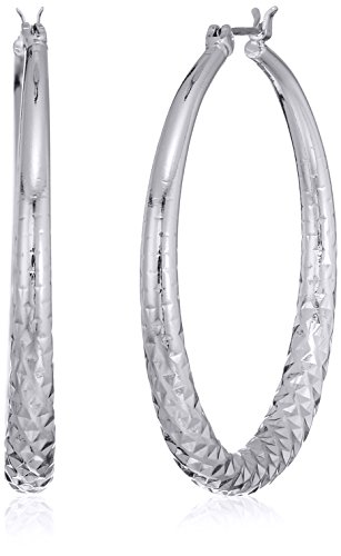 Image of Nine West Women's Hoop Earrings, Classic Fashion Jewelry Accessories for Everyday Wear, Lightweight Statement Earrings for Casual, Office, and Evening Looks