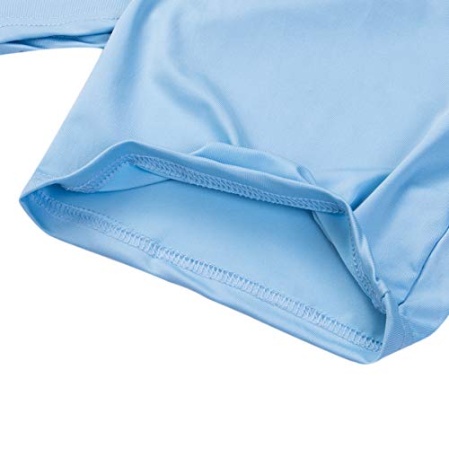 Womens 2Pcs Yoga Gym Short Sleeve T Shirt Tops Biker Workout High Waist Shorts Tracksuit Sports Outfit (Xl, Blue) #TOP5