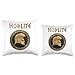 Greek Hoplite Corinthian Helmet Symbol Throw Pillow