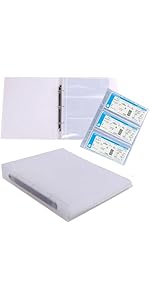 Amazon | シール 収納 ファイル 3冊セット A4 チケット 収納 ホルダー