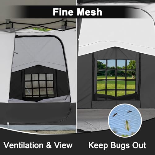 Image of KAMPKEEPER Side Tent,1 /2 Person Camping Tent for 10' x 10' Pop Up Canopy