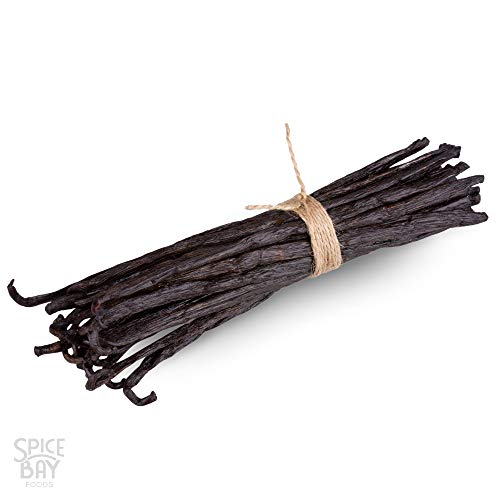 Madagascar Vanilla Beans - Gourmet Bourbon Grade A. Great for baking, making pure vanilla extract, vanilla paste etc. Average length of at least 5 inches. (15 Beans)