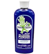 Squeaky Cheek Unscented Fragrance-Free Dusting Powder - Gentle and Nourishing for Sensitive Skin ...