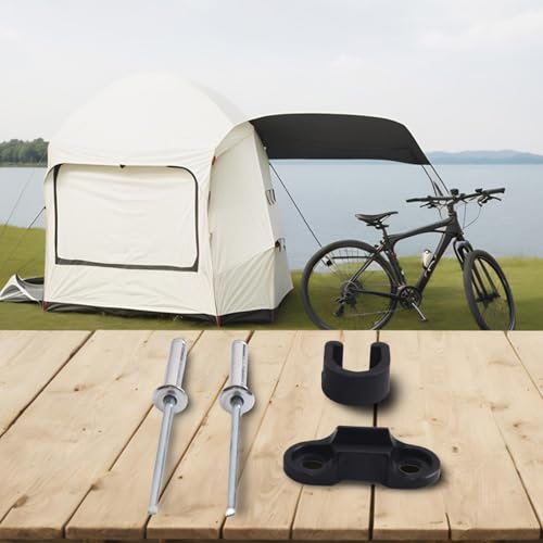 Aluminum Alloy Brake Cable Guide for Road for Bike Frame – 6.3mm Brake Line Holder with Plastic C Buckle Wire Clip, Cable Mount Clamp(Black)