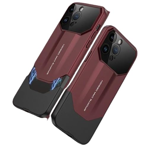 MILLION CASES Back Cover Case for iPhone 14 Shockproof Protective Deluxe Frost Arctic Armor Case for Men & Boys(Wine)