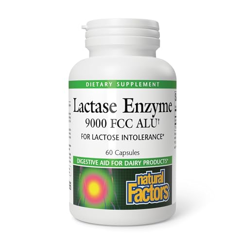 Natural Factors, Lactase Enzyme, Digestive Aid For Lactose and Dairy