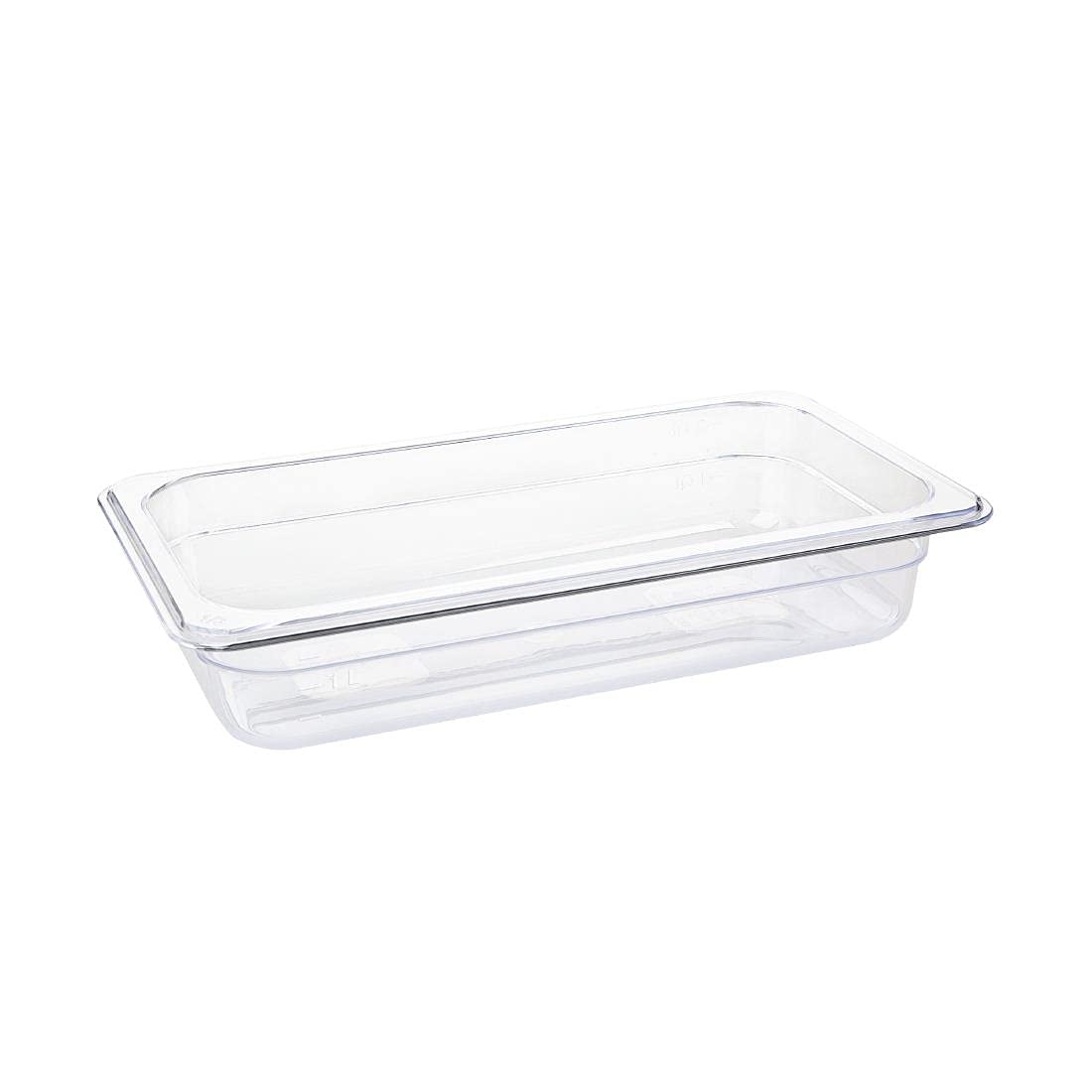 Vogue 1/3 Gastronorm Container 65mm 2.5 Litre Clear Catering Food Storage Pan